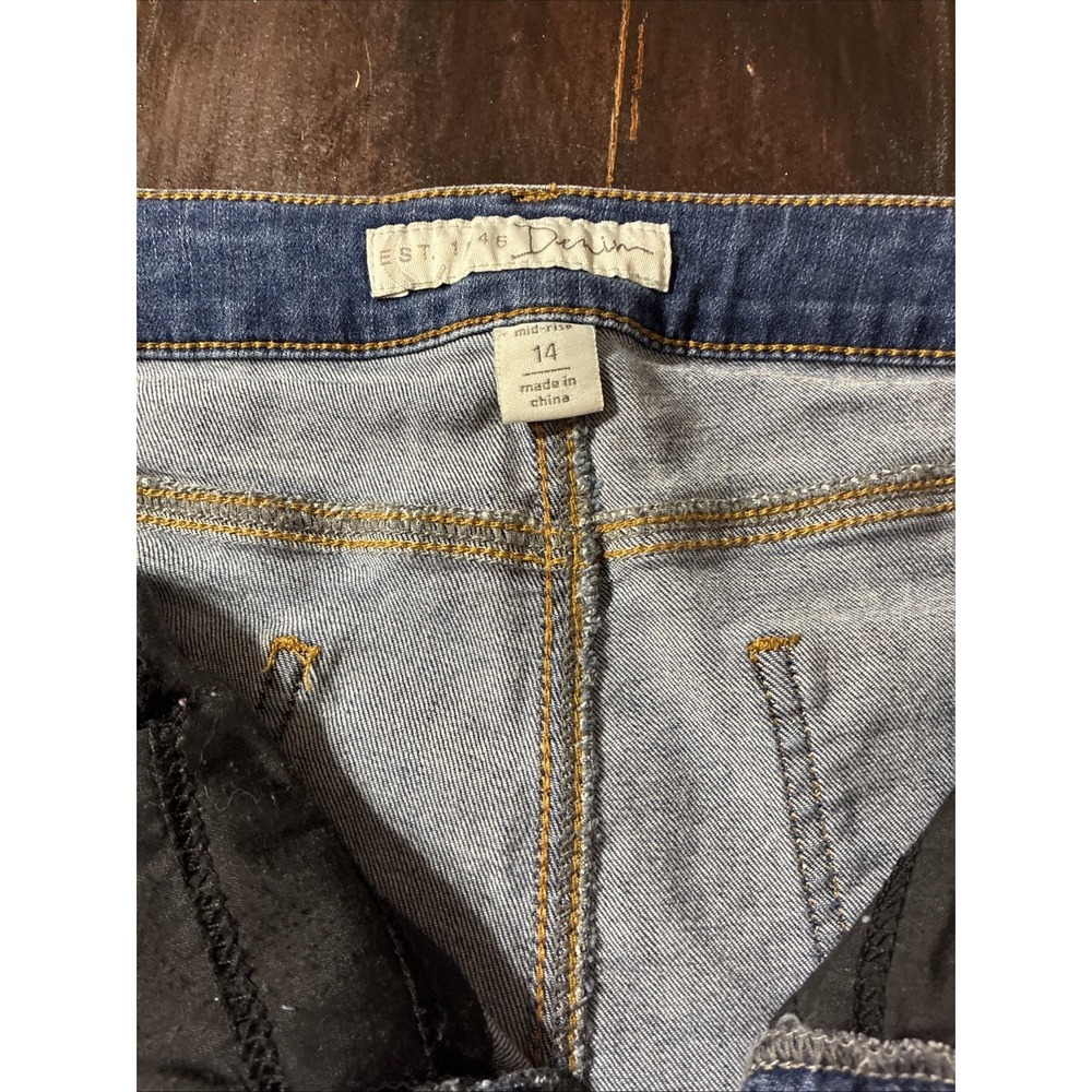 Est. 1946 Denim Women's Cut Off Jeans Button 5-Pocket‎ Size 14